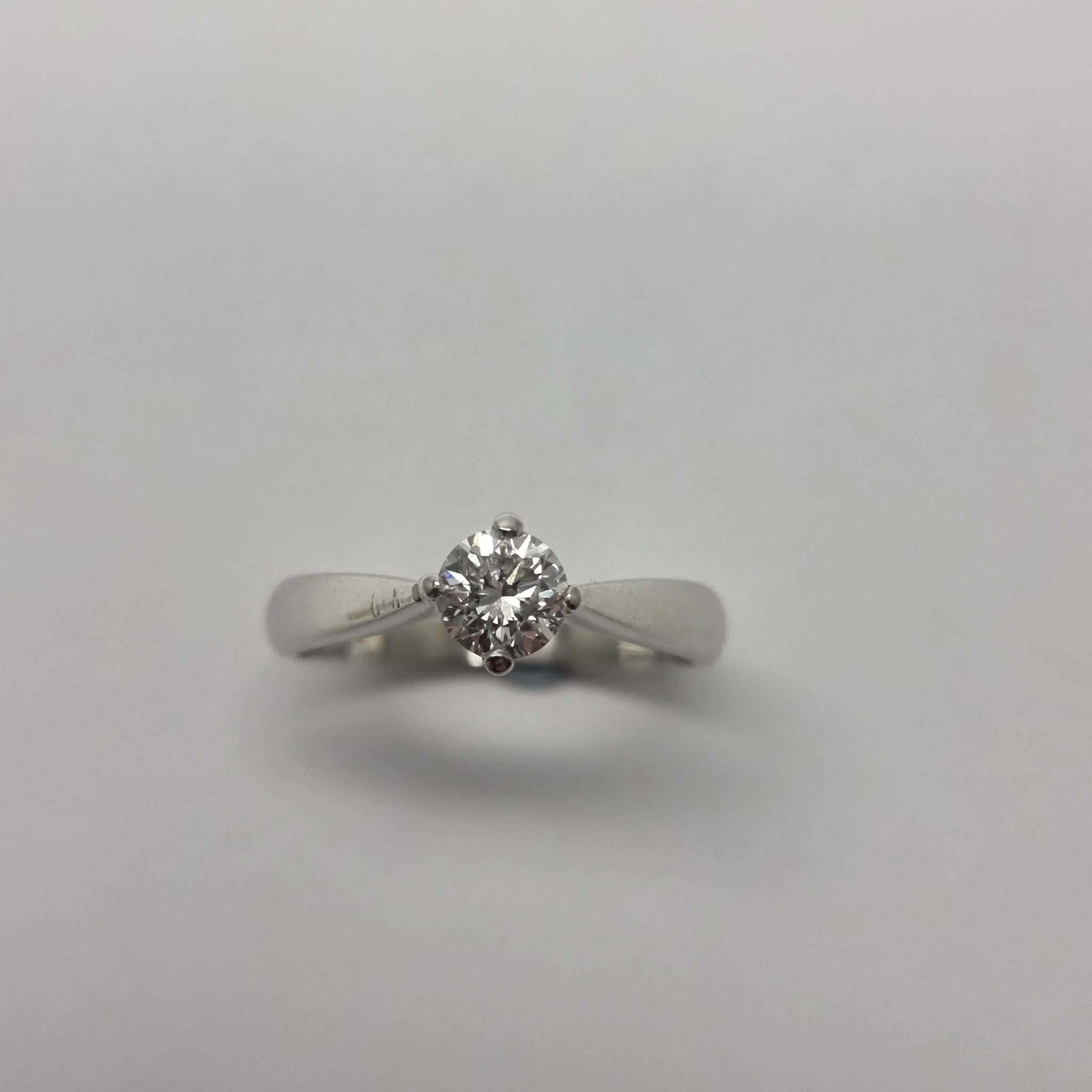 0.38ct Diamond Solitaire Platinum Ring - Size K - Assay Value £1950 - Image 2