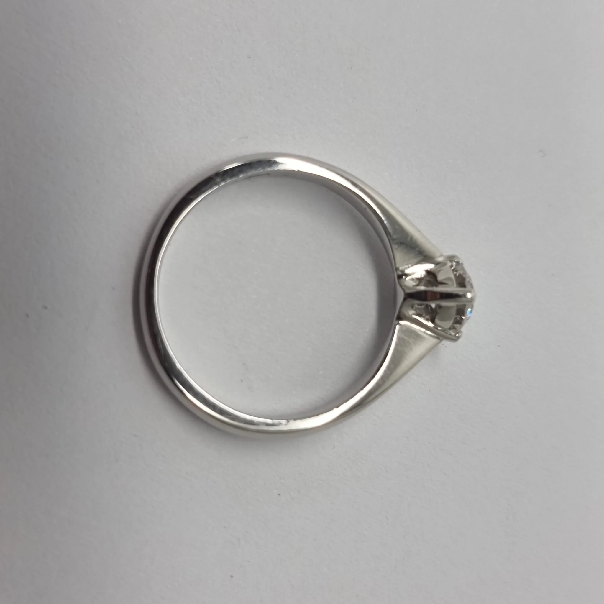 0.38ct Diamond Solitaire Platinum Ring - Size K - Assay Value £1950 - Image 3