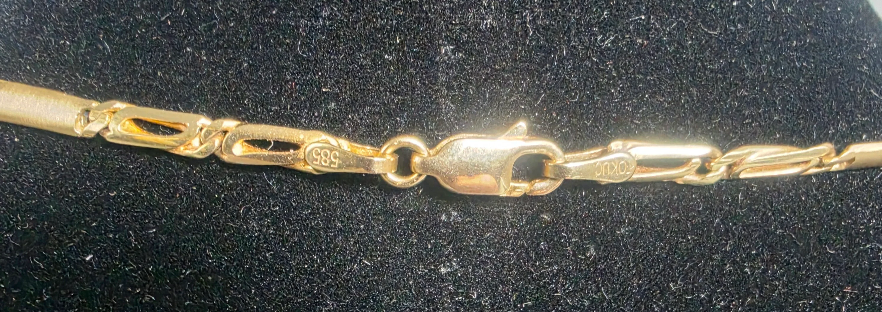 14ct Gold Necklace 585 13.8G 8'' in Length - Image 3