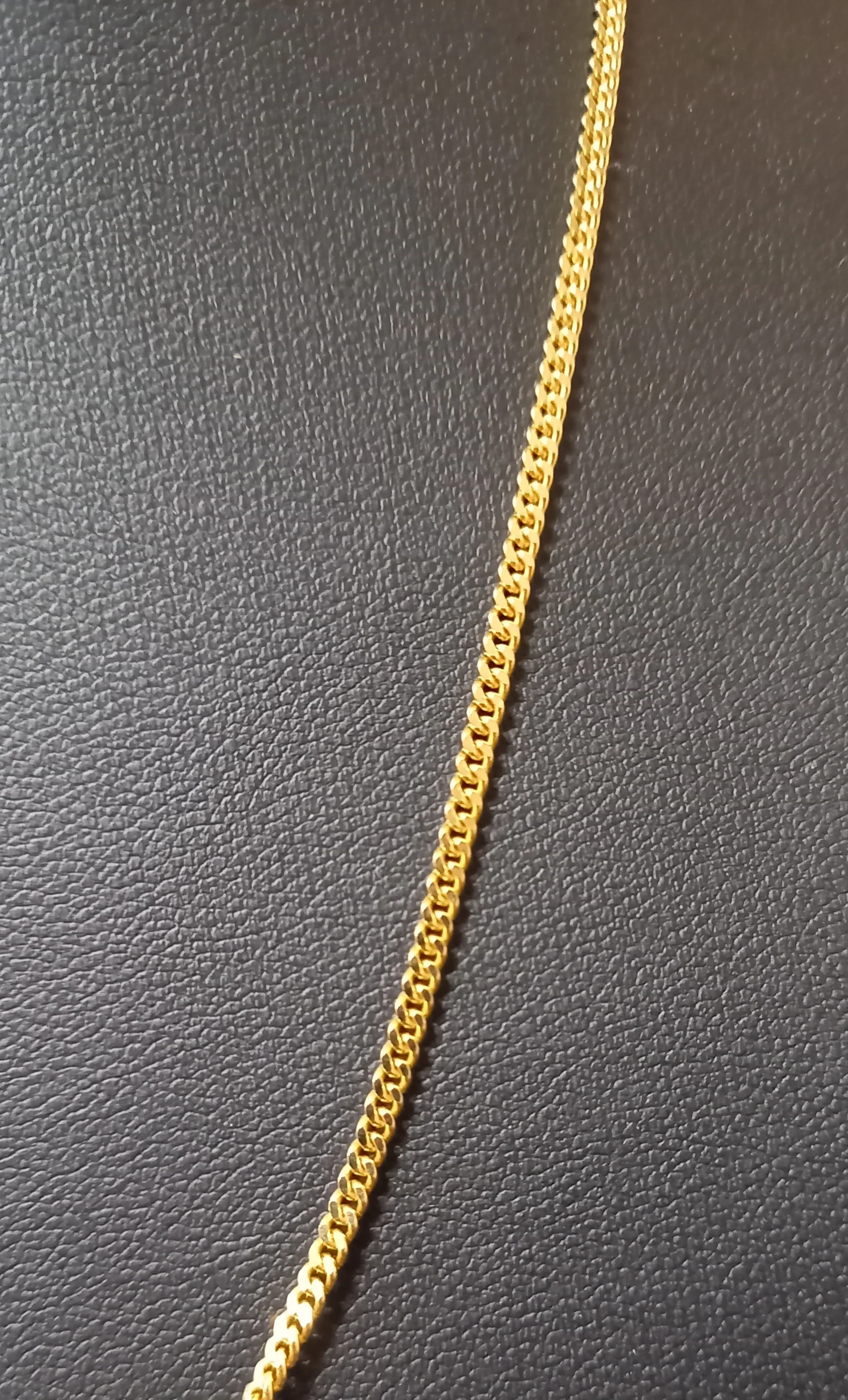 18ct Gold Curb Chain 9.02g 24" - Image 2
