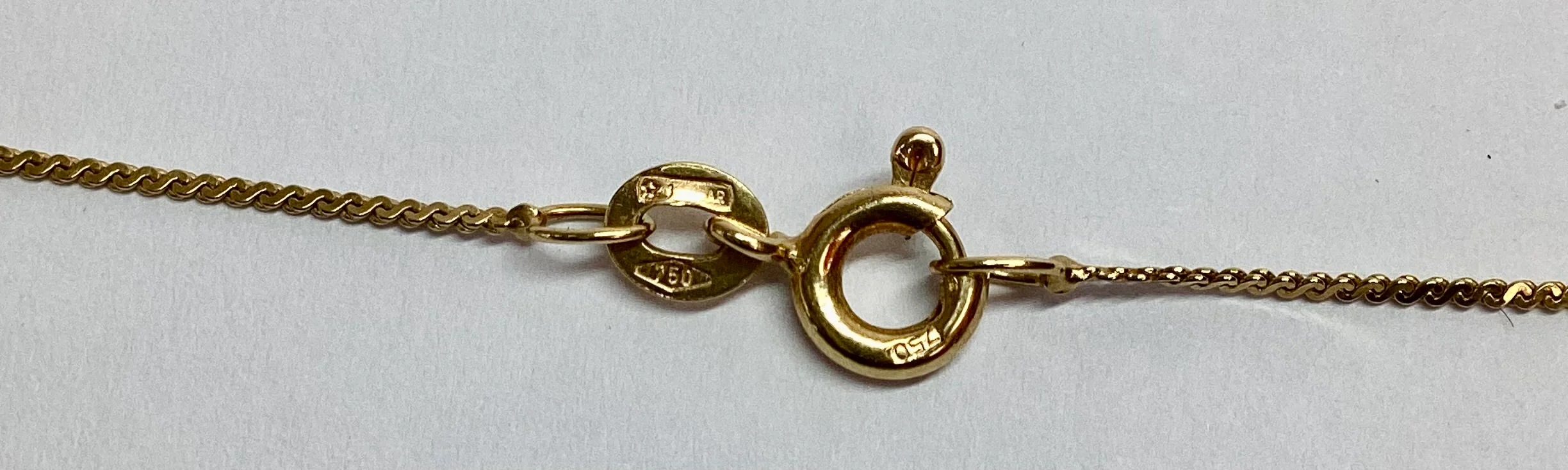 18ct yellow gold necklace 24" - Image 2