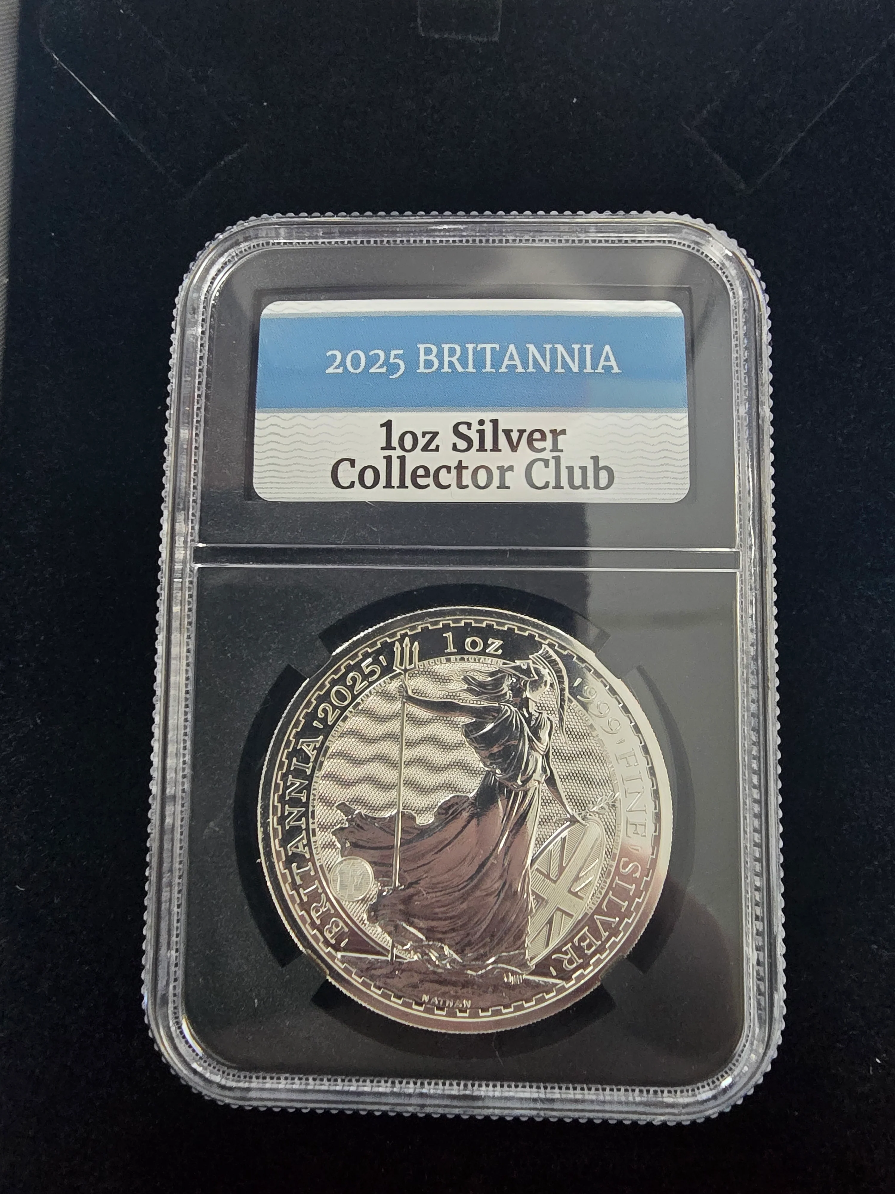 1oz Silver 2025 Britannia Coin CASED