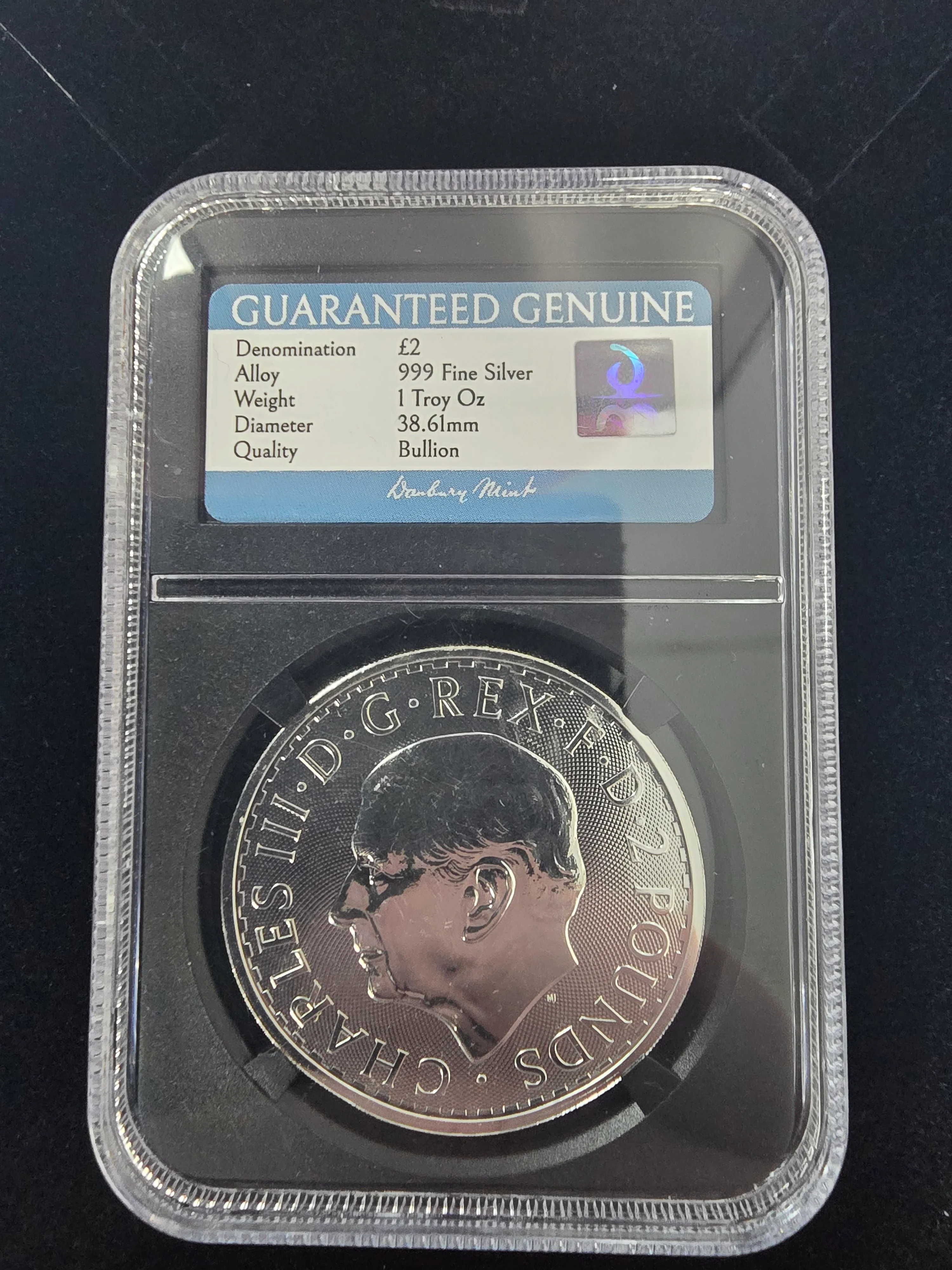 1oz Silver 2025 Britannia Coin CASED - Image 2