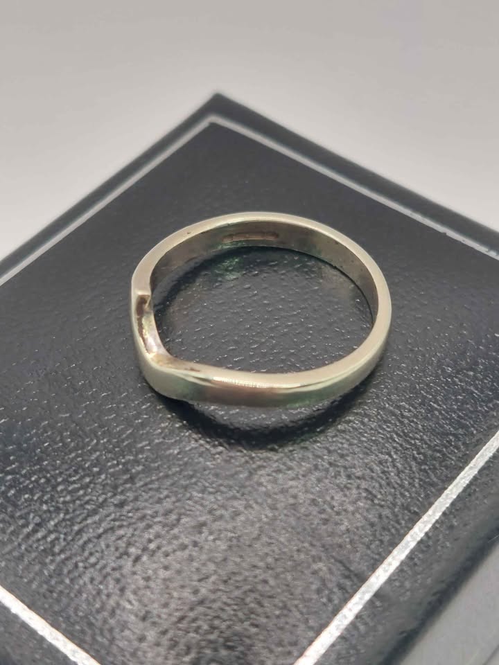 (375 Hallmarked&Tested), 2.4G White Gold Ring, Size K - Image 4