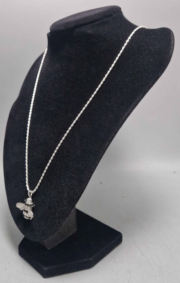 925 Silver Bee Chain 11.8G 24" - Image 2