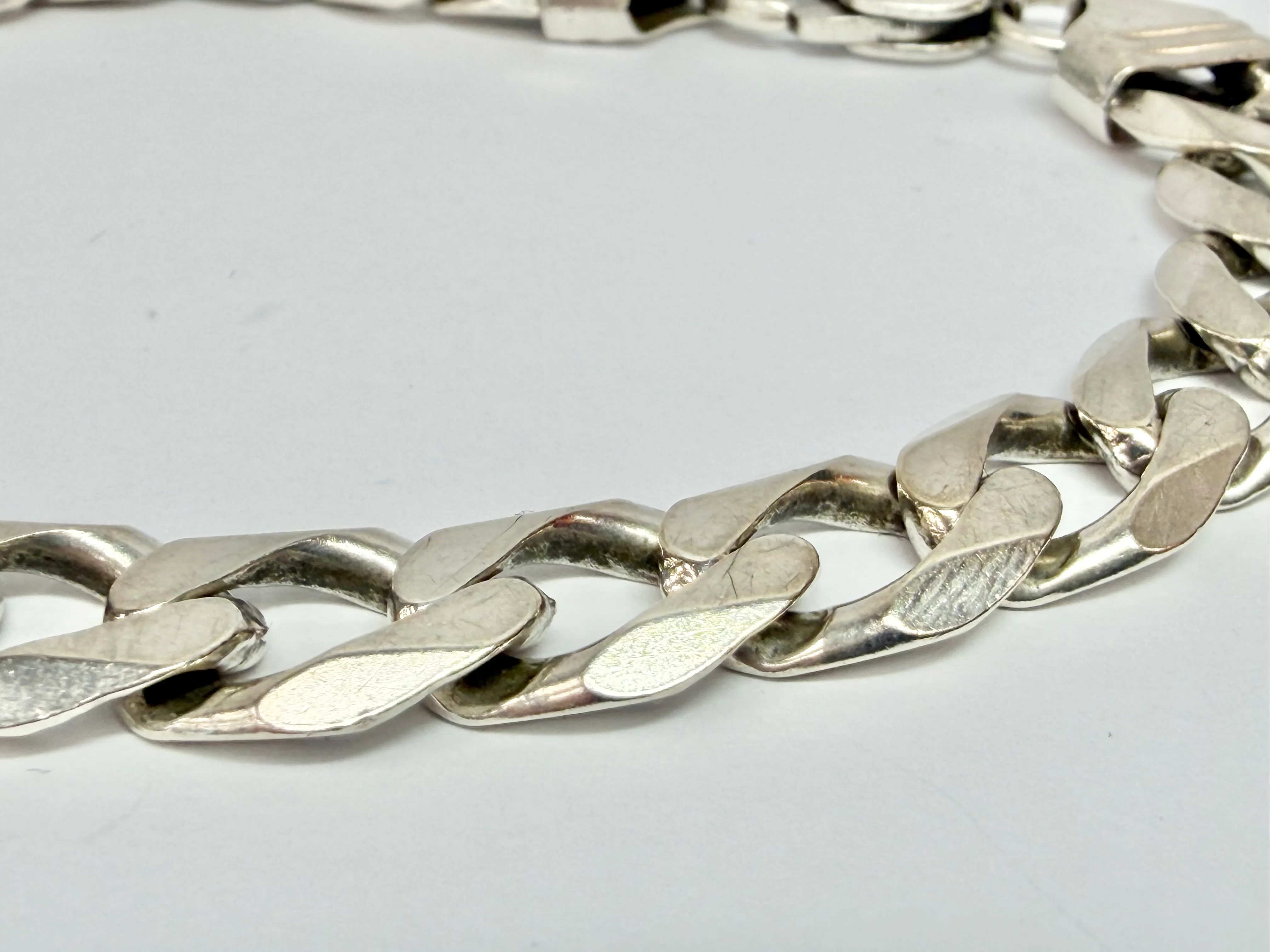 925 Silver Curb 9" Bracelet - Image 2