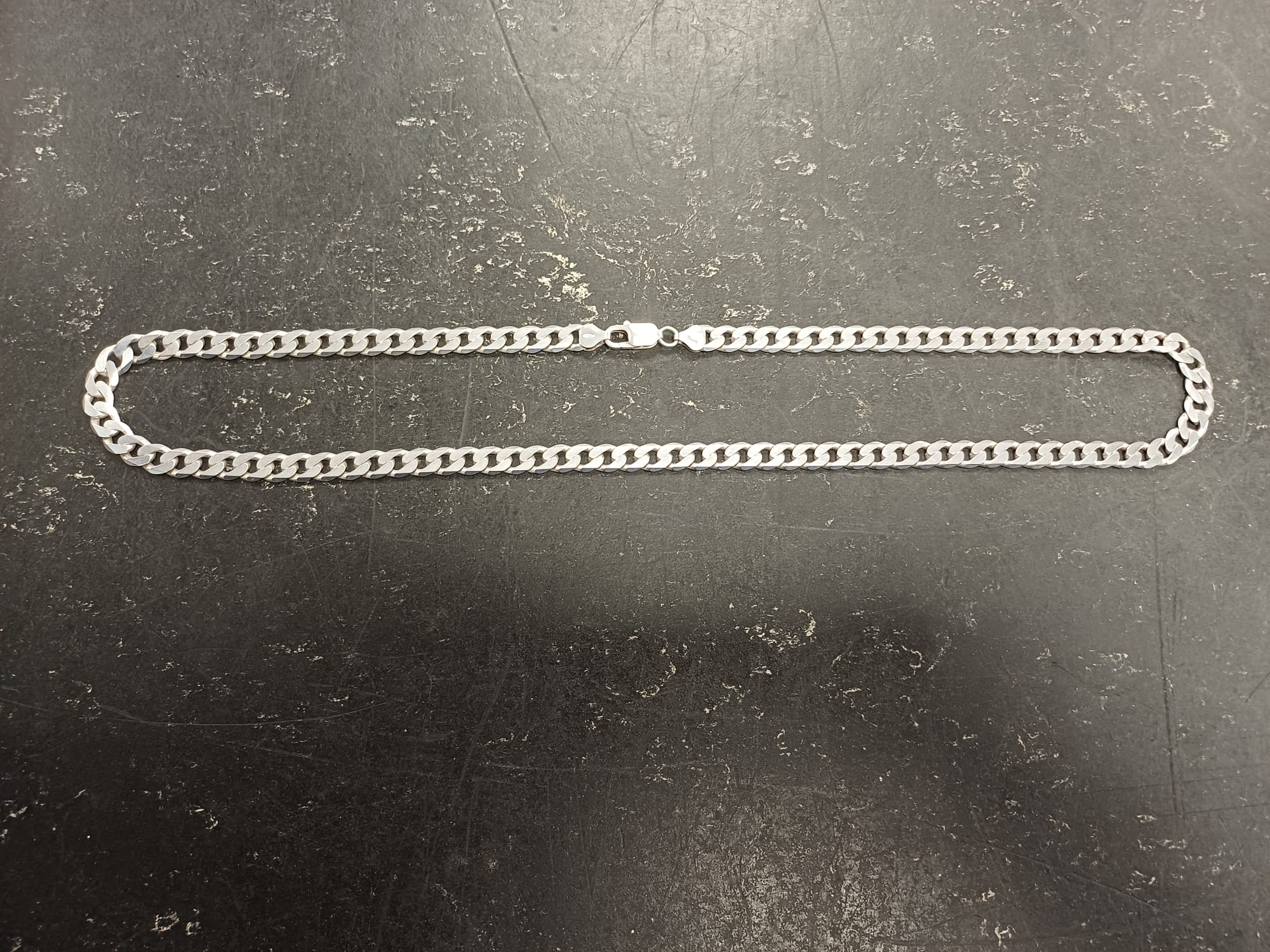 925 Silver Curb Chain Necklace 43.18g - Image 2