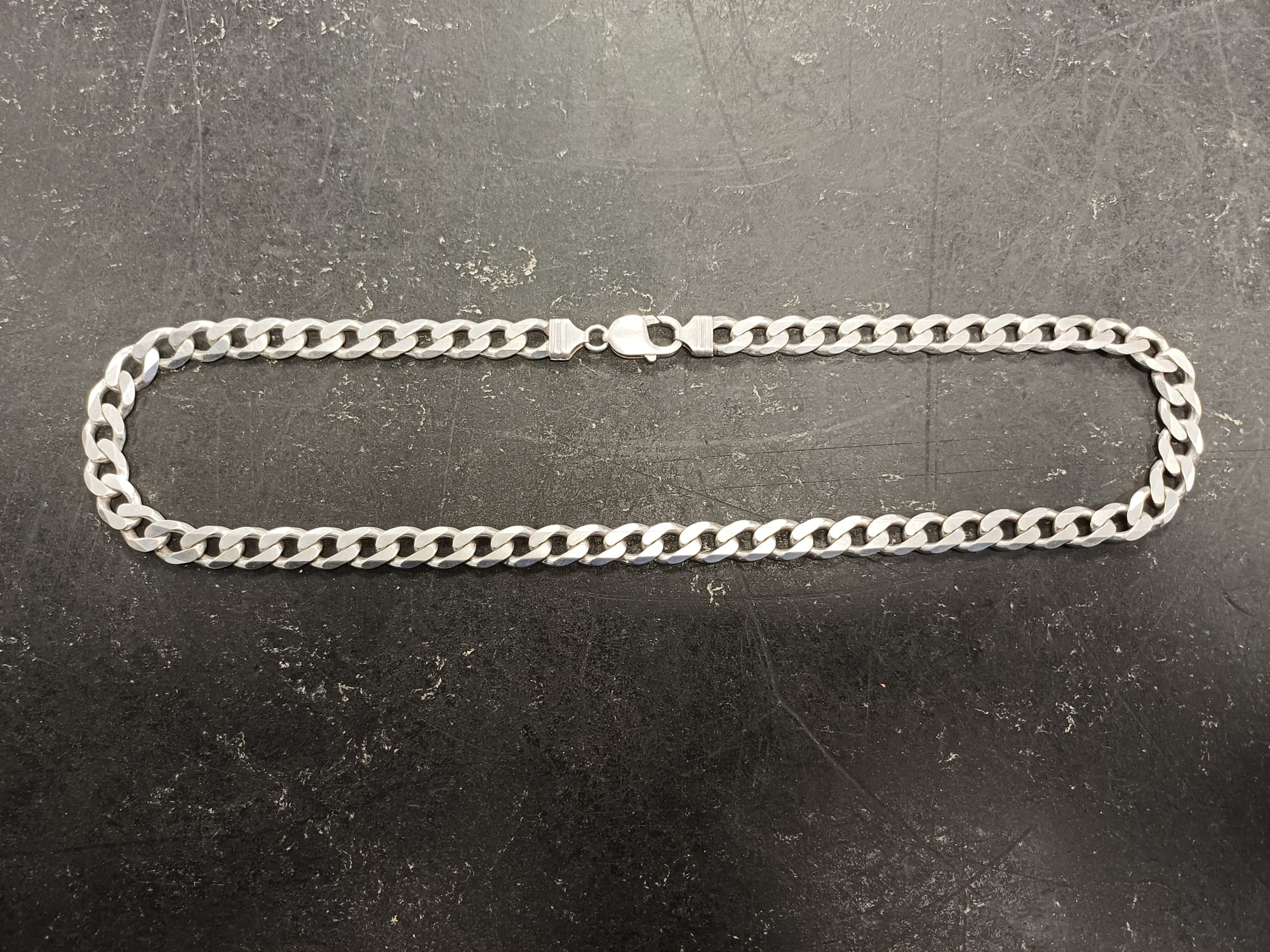 925 Silver Curb Chain Necklace 64.01g - Image 2