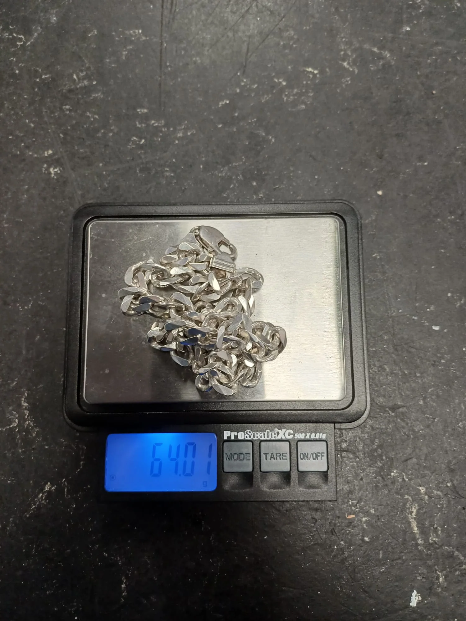 925 Silver Curb Chain Necklace 64.01g - Image 4