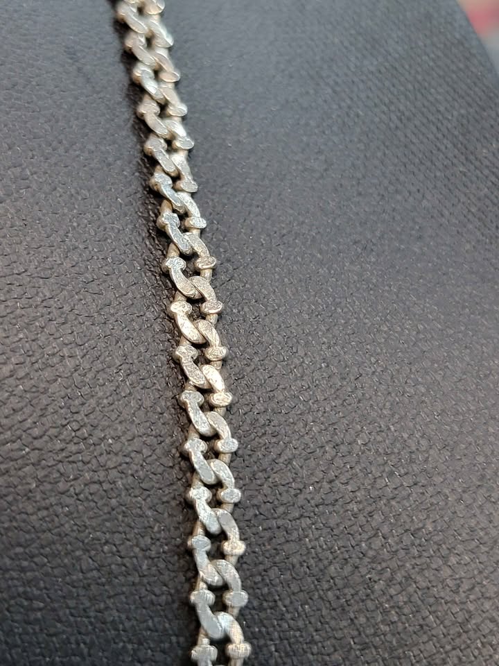 925 Silver Curb Style Chain - 21.5" - Image 2