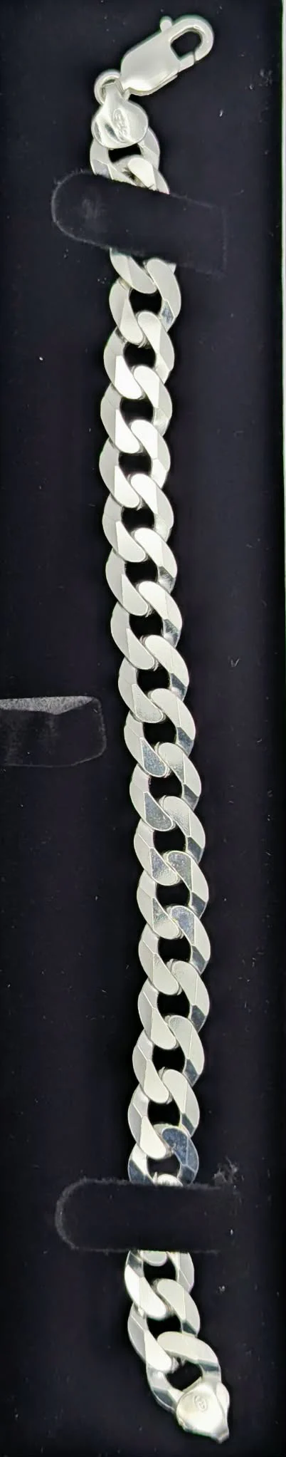 925 Silver Hallmarked, Heavy Curbed Bracelet with Lobster Lock, 8", 20.9g, *!BRAND NEW!* - Image 4