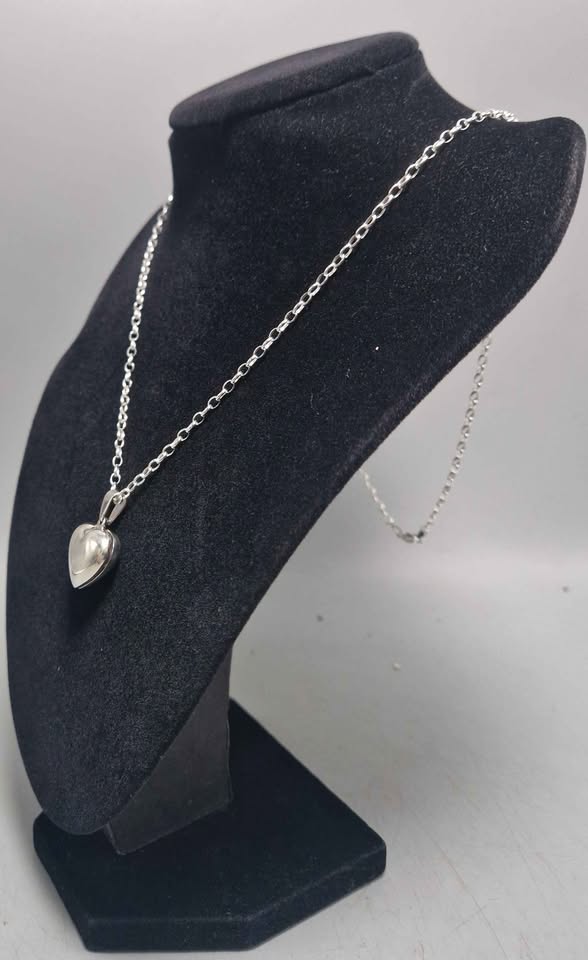925 Silver Heart Chain 11.8G 24" - Image 2