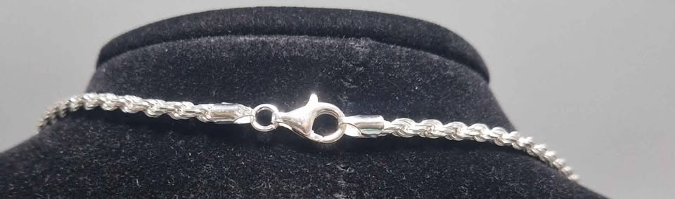 925 Silver Round Locket Chain, 20.4G 24" - Image 3