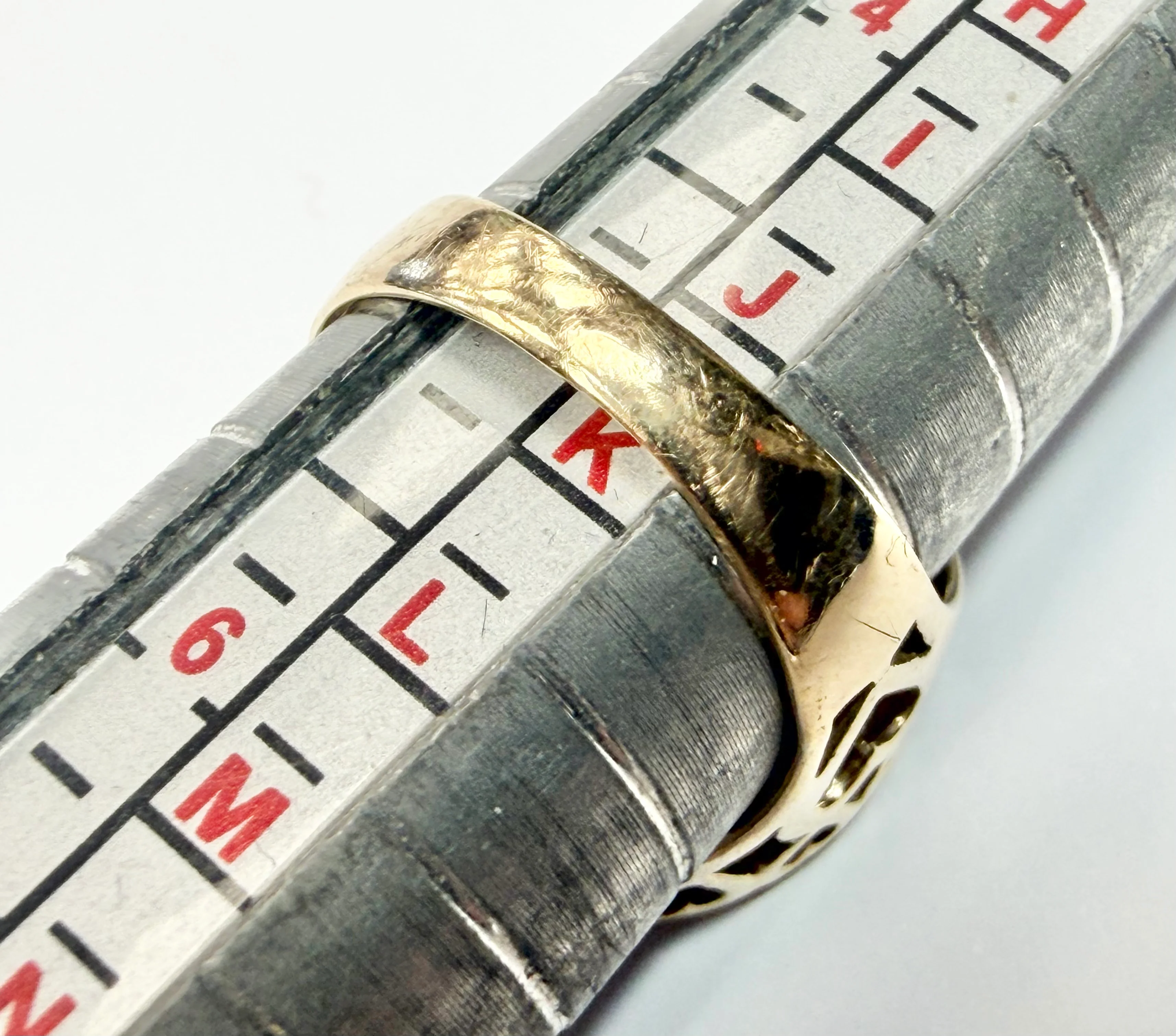 Solid Gold 1/10oz 1981 Krugerrand coin in a 9ct ring size J1/2 - Image 4