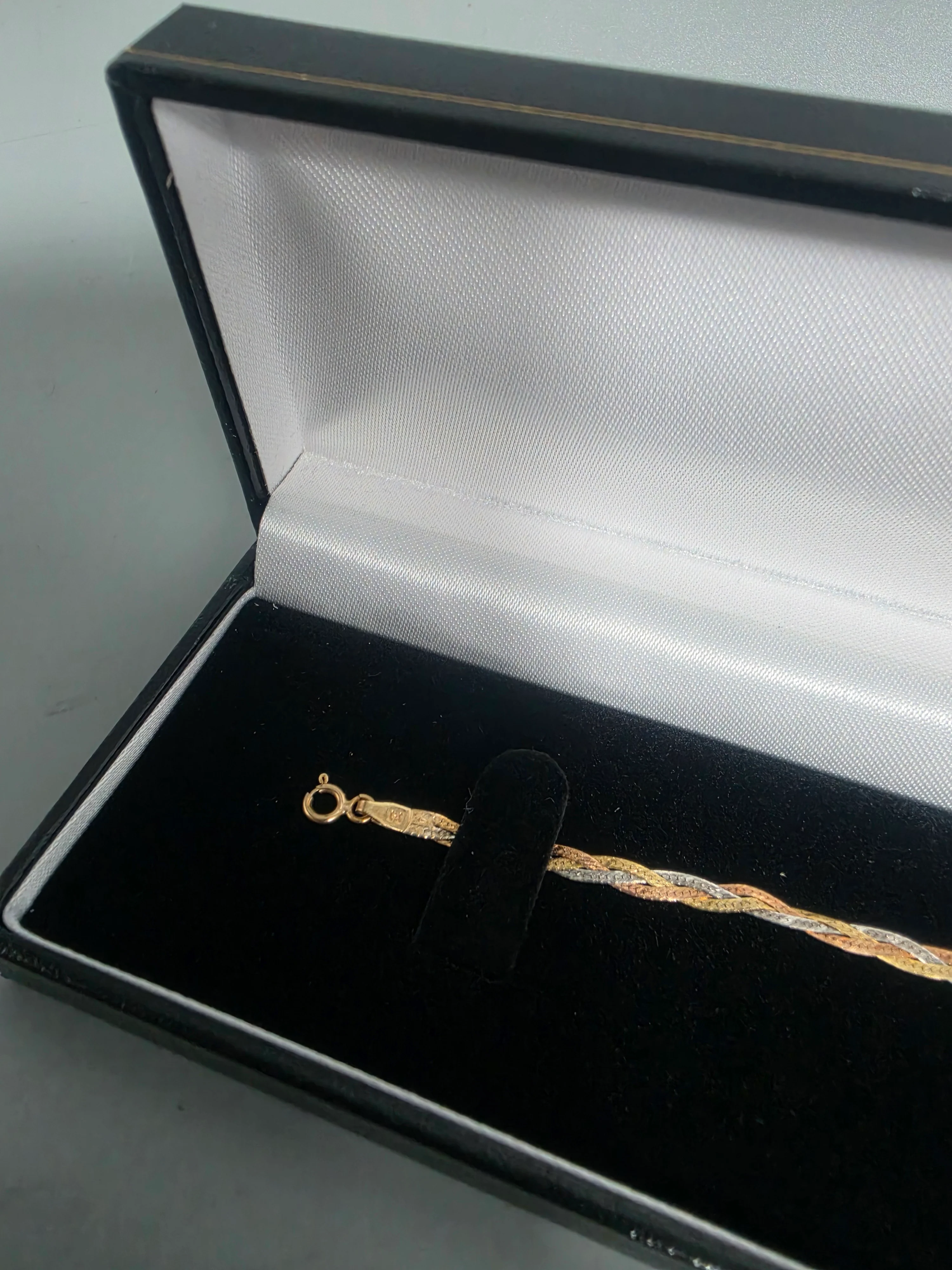 9ct GOLD B/LET 1.4G 375 7'' in Length (WHITE, YELLOW, ROSE) - Image 2
