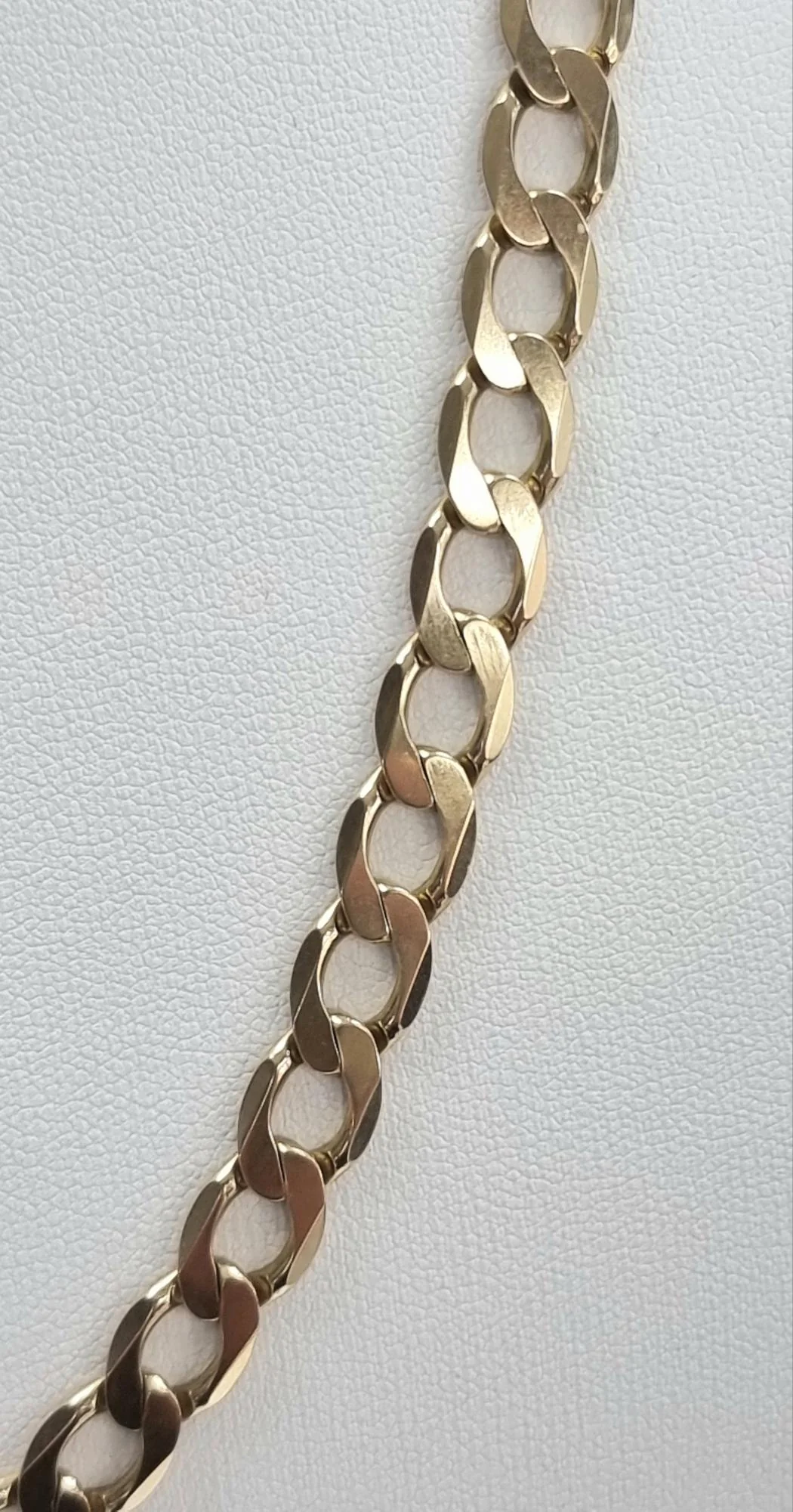 9ct Gold Curb Chain 21" - Image 4