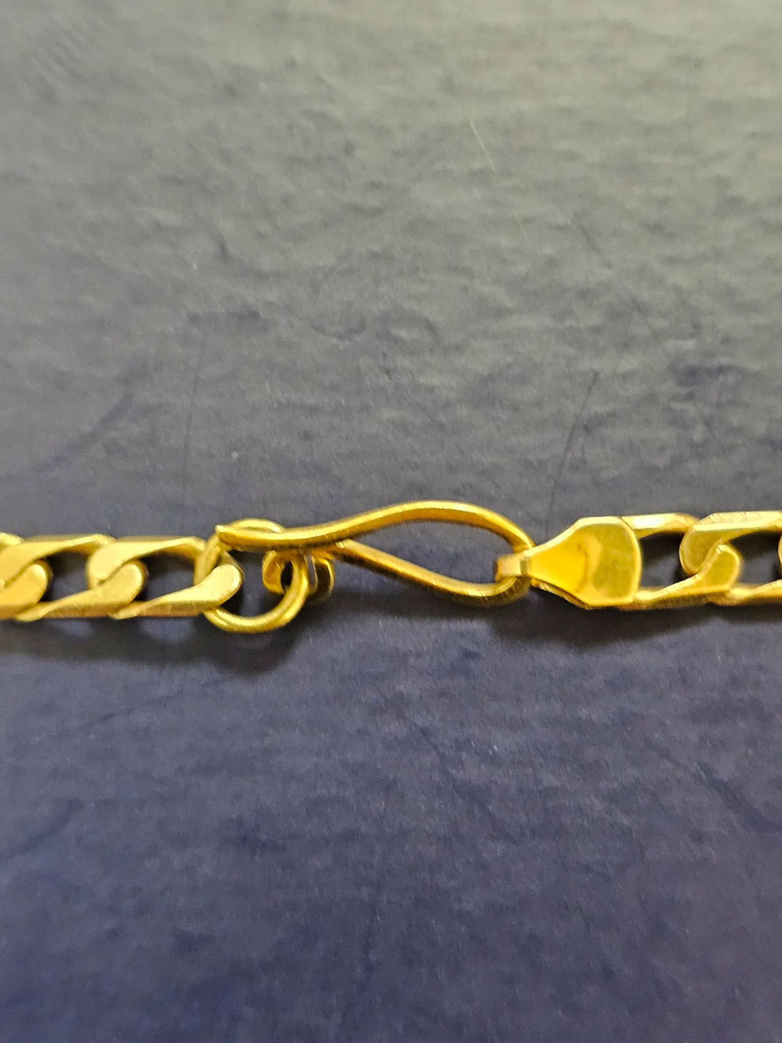 9ct Gold Curb Necklace Apx 15g (18") - Image 3