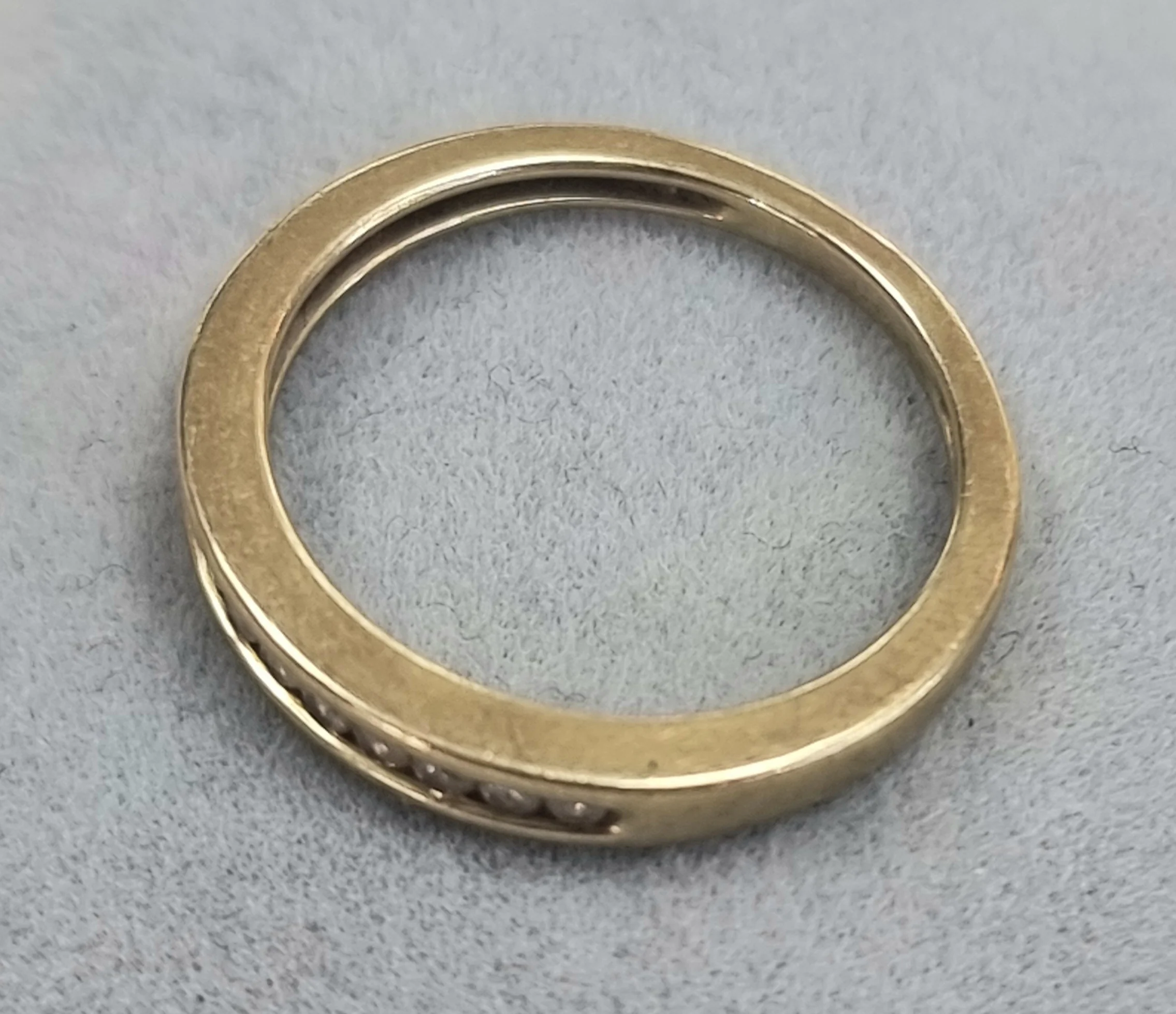 9ct Gold Diamond Eternity Size "i" - Image 3