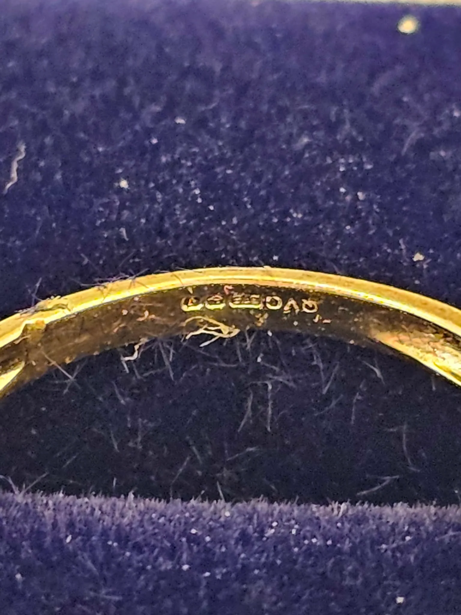 9ct Gold Ring (Size Q) Apx 2.2g - Image 3