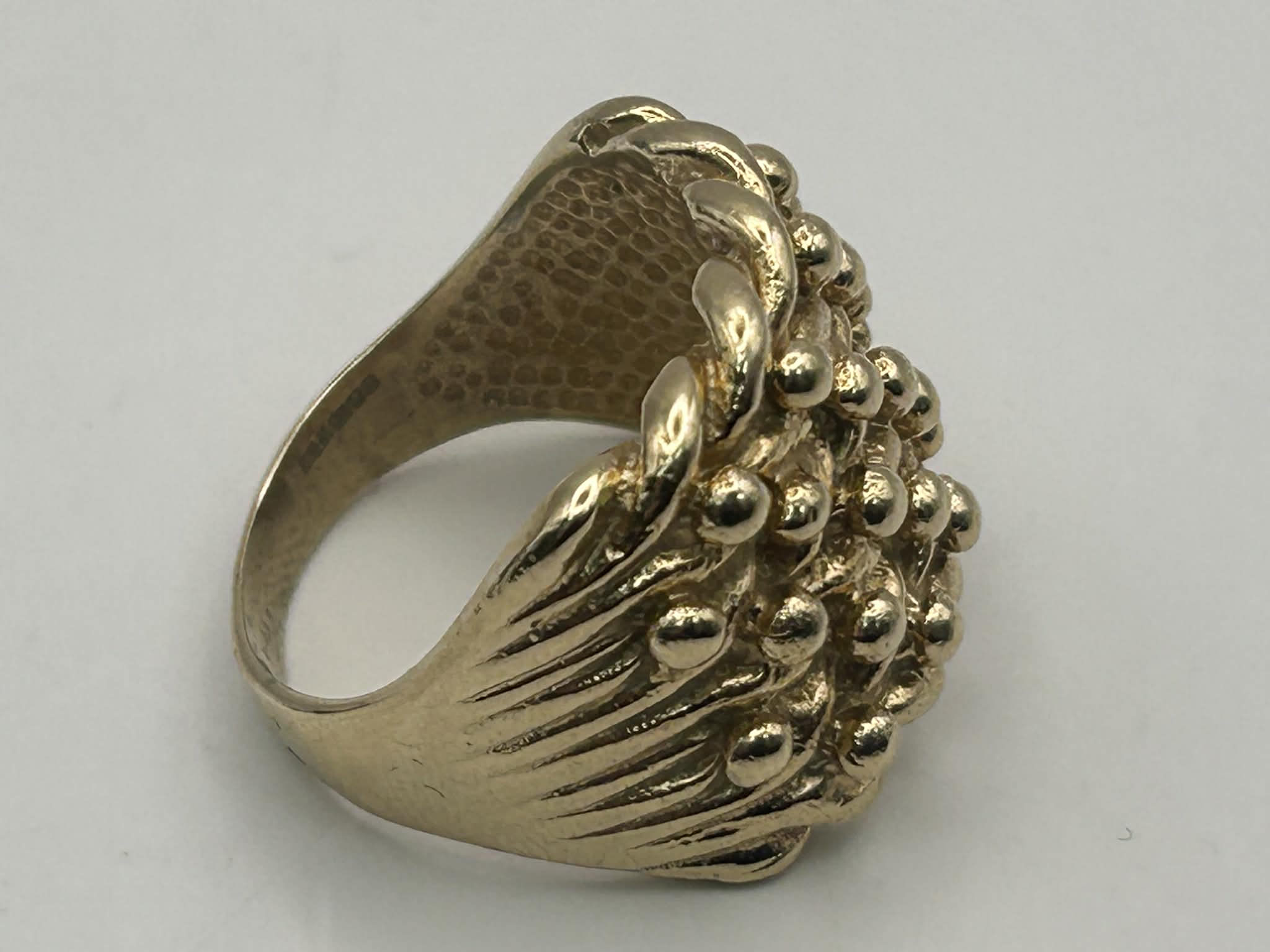 9CT Keeper Ring (375) 16.7G, Fully Hallmarked - Size:Y, Boxed - Image 4