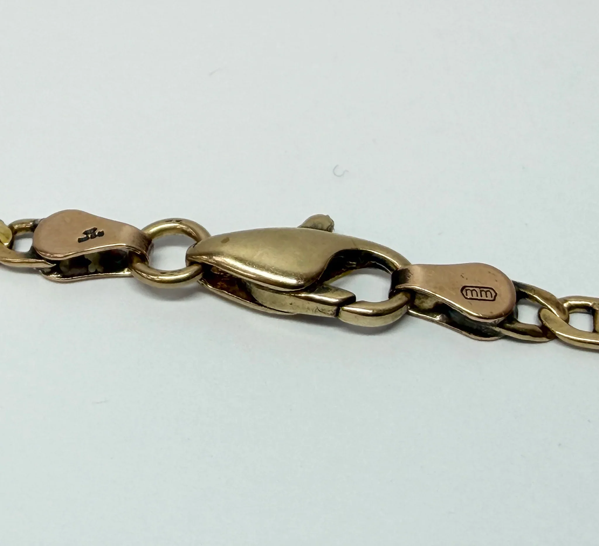 9ct yellow gold 18.5" Anchor Chain Necklace - Image 3