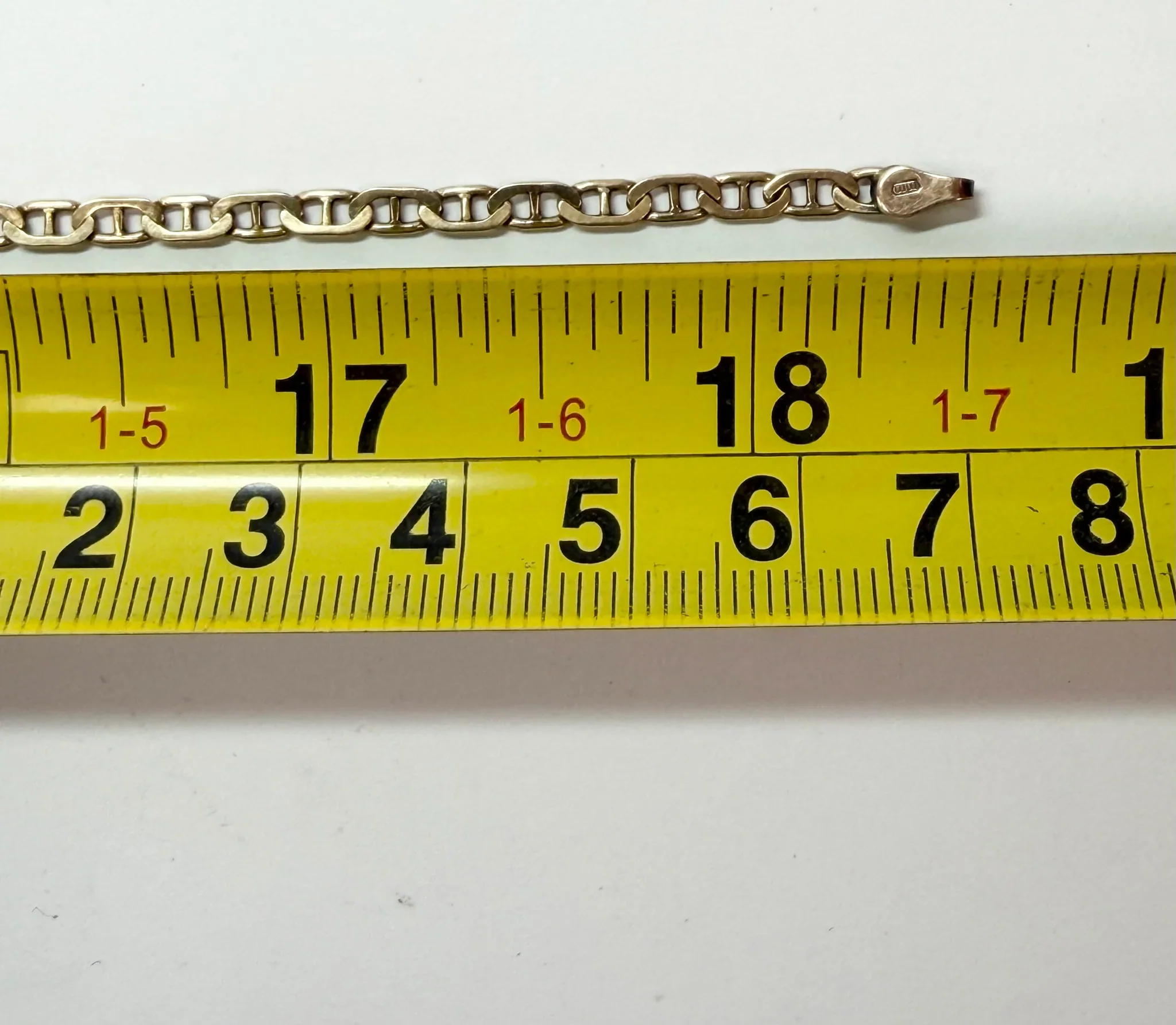 9ct yellow gold 18.5" Anchor Chain Necklace - Image 4