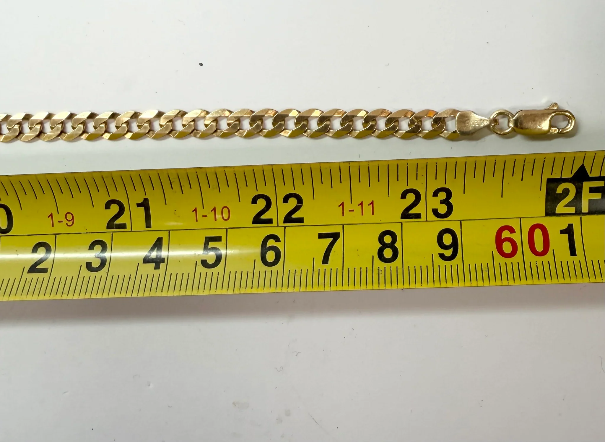 9ct Yellow Gold 24" Curb Chain - Image 4