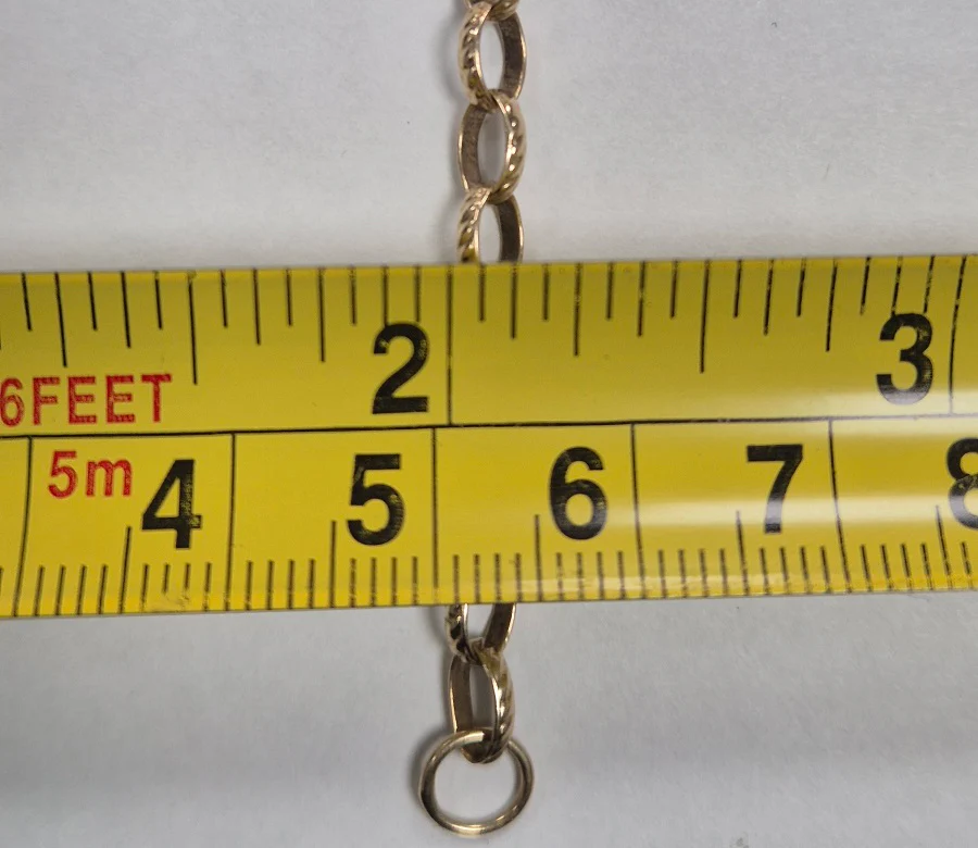 9ct Yellow Gold Belcher Bracelet - 5.93G - 9". Hallmarked - Image 4
