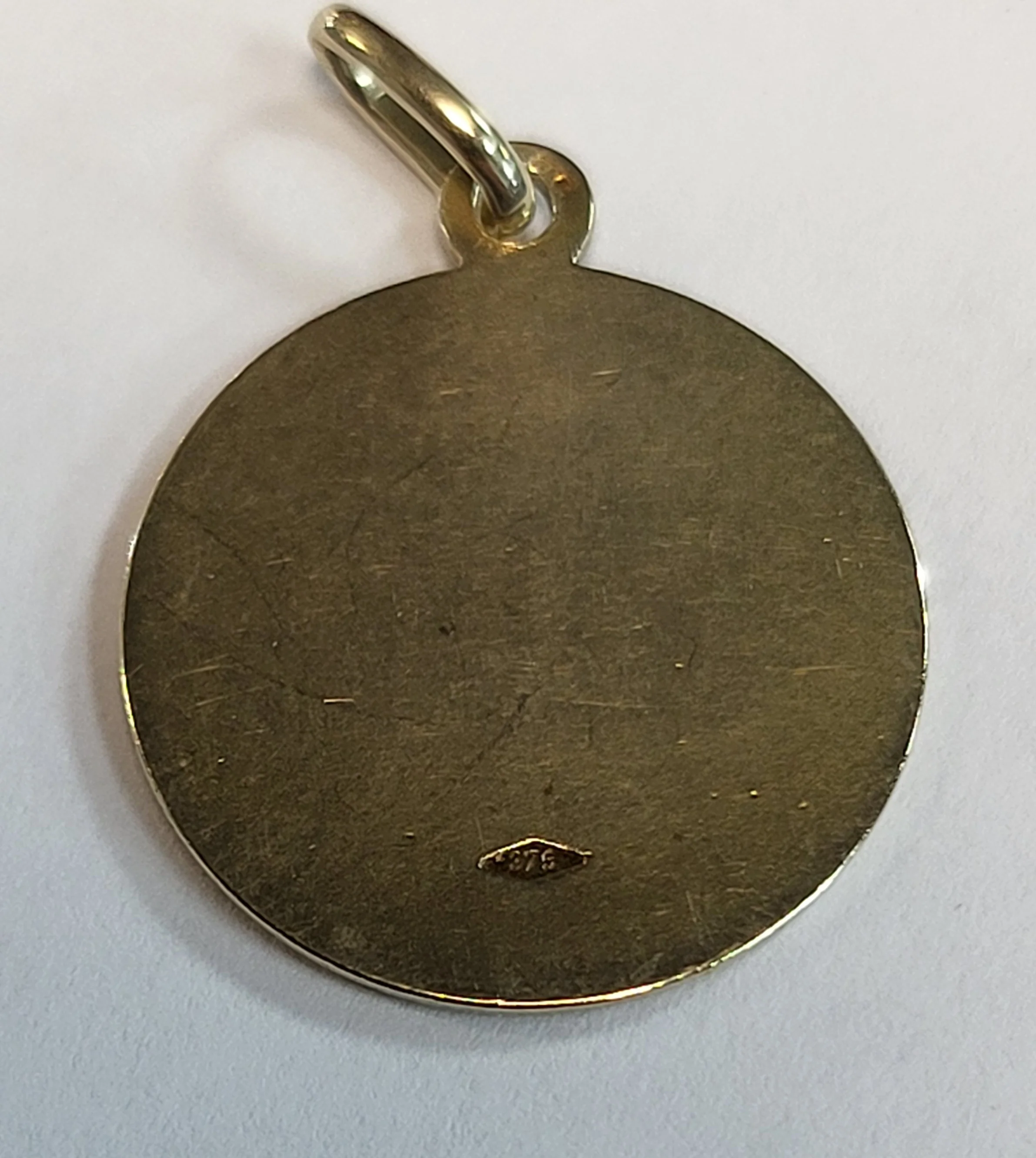 9ct Yellow Gold St Christopher Pendant - 2.72G - Image 2