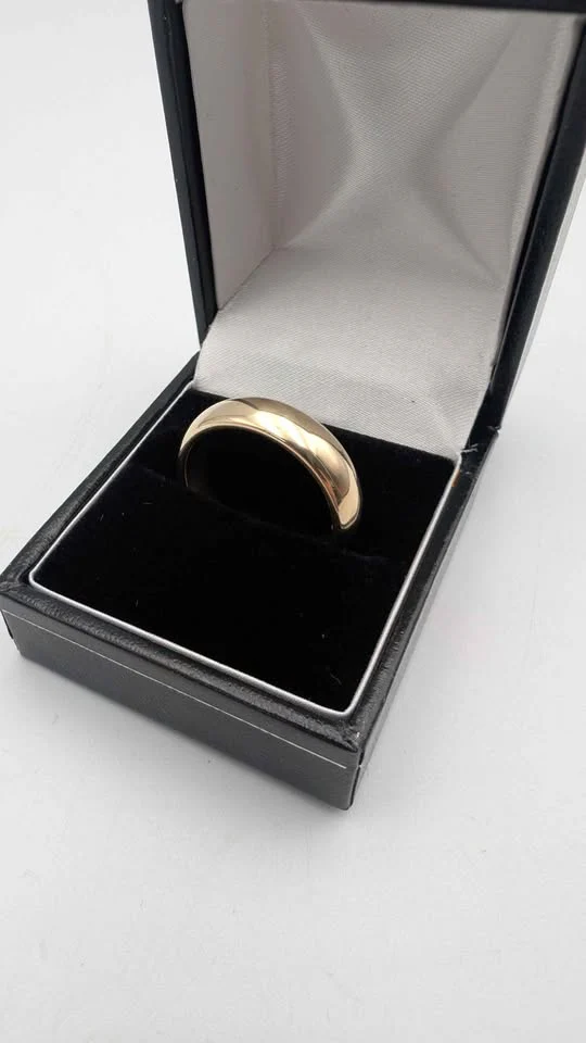 9ct Yellow Gold Wedding Band Ring – Size U – Solid Gold Classic Band – 8.53g - Image 3
