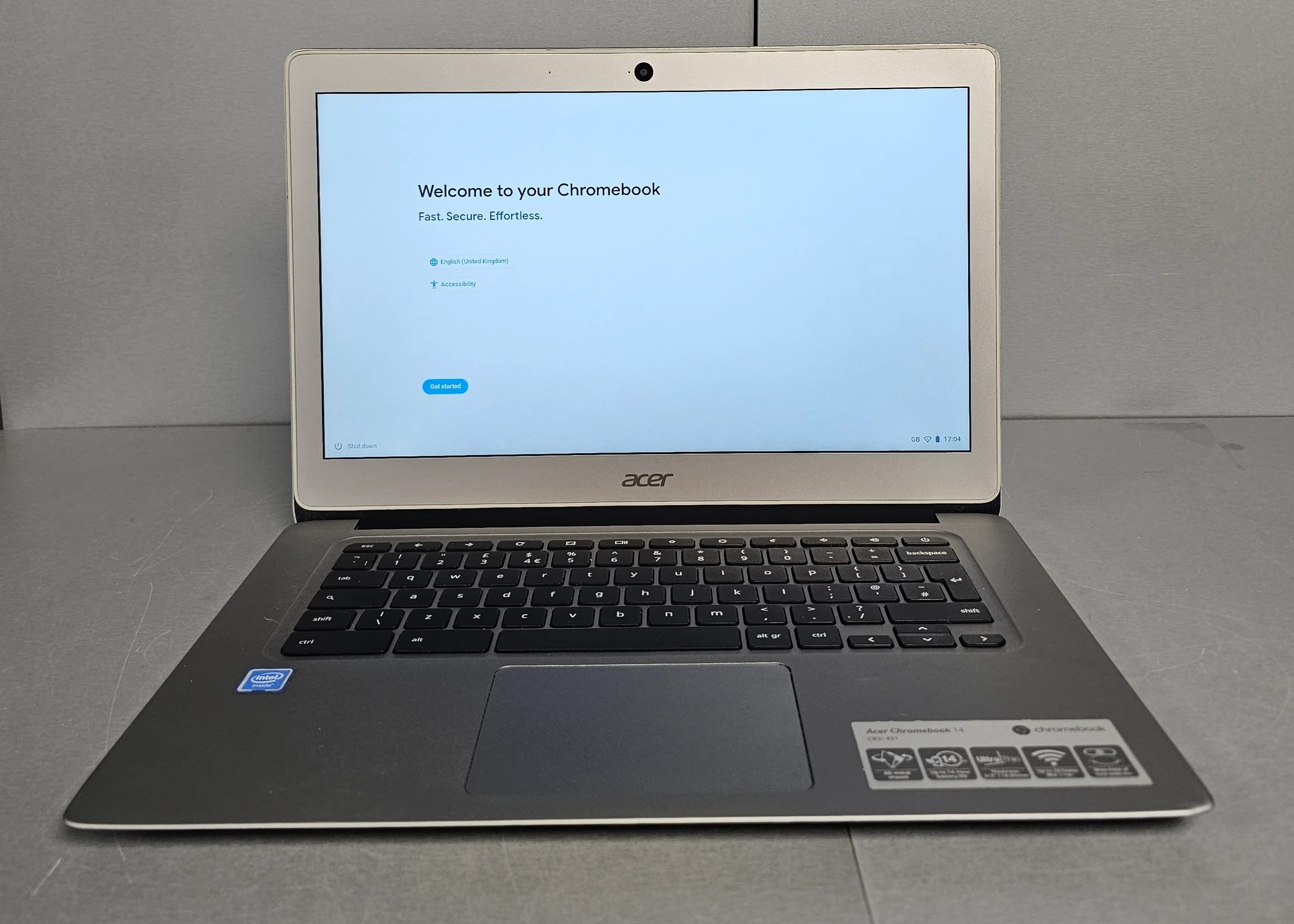 Acer Chromebook 14 CB3-431-C31R - 14" - Intel Celeron - N3060 - 2 GB RAM - 32 GB eMMC - UK - Image 2