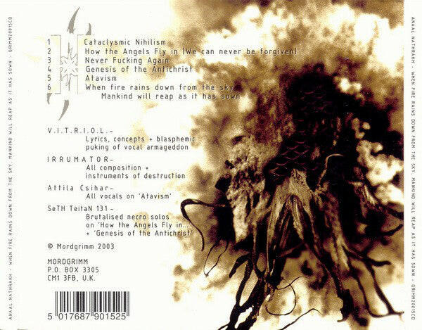 Anaal Nathrakh ‎– When Fire Rains Down From The Sky, Mankind Will Reap As It Has Sown - Image 2