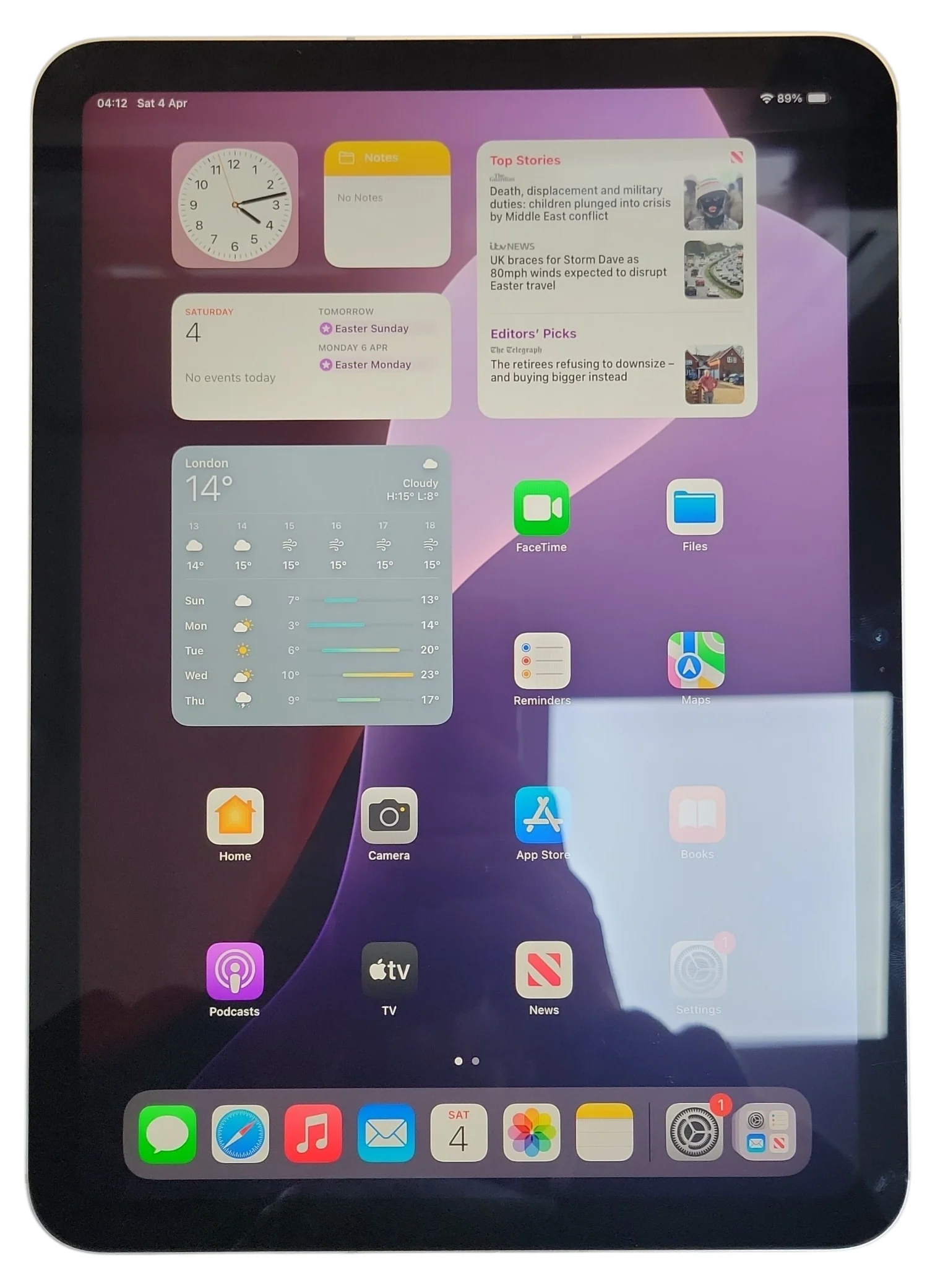 Apple iPad 10th Gen (A2757) Cellular 64GB Space Grey, Boxed - Image 2