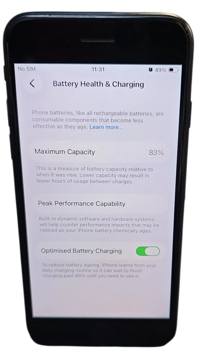 Apple iPhone SE - 3rd Gen - 83% Battery - A2783 - Image 3