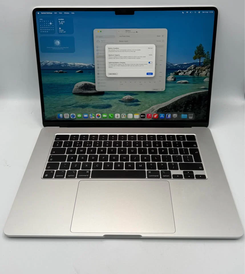 Apple MacBook Air (8- CPU 10-GPU) 16GB RAM, 256GB SSD, 15”, Silver, 100% battery cap - Image 2