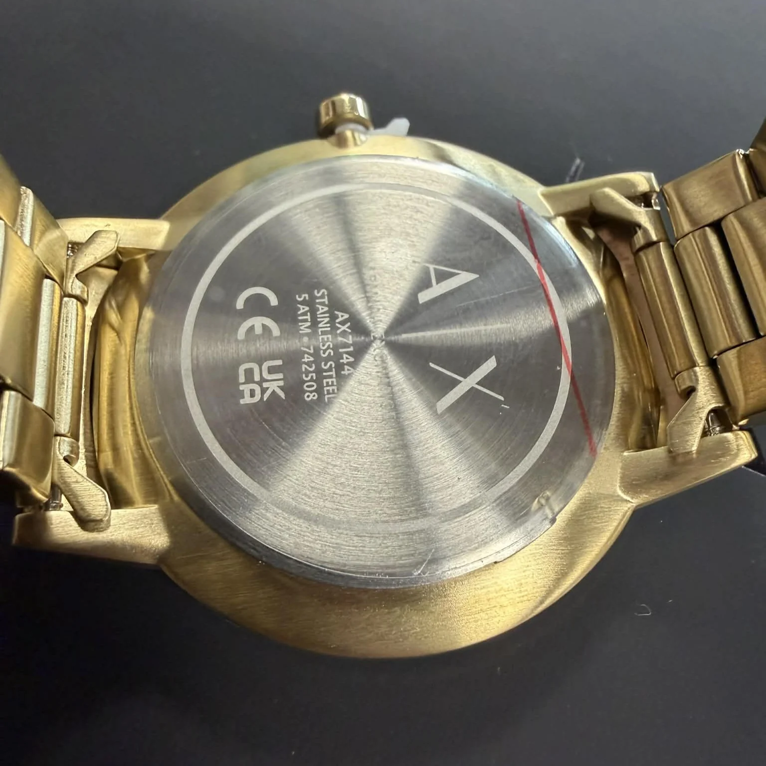 Armani Exchange Gold-Tone Stainless Steel Watch & Bracelet AX17144 - Image 3