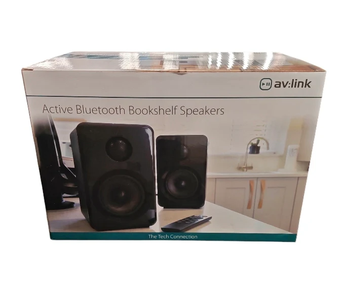 AV Link Active Bluetooth Bookshelf Speakers**Boxed in Brand New Condition** - Image 2