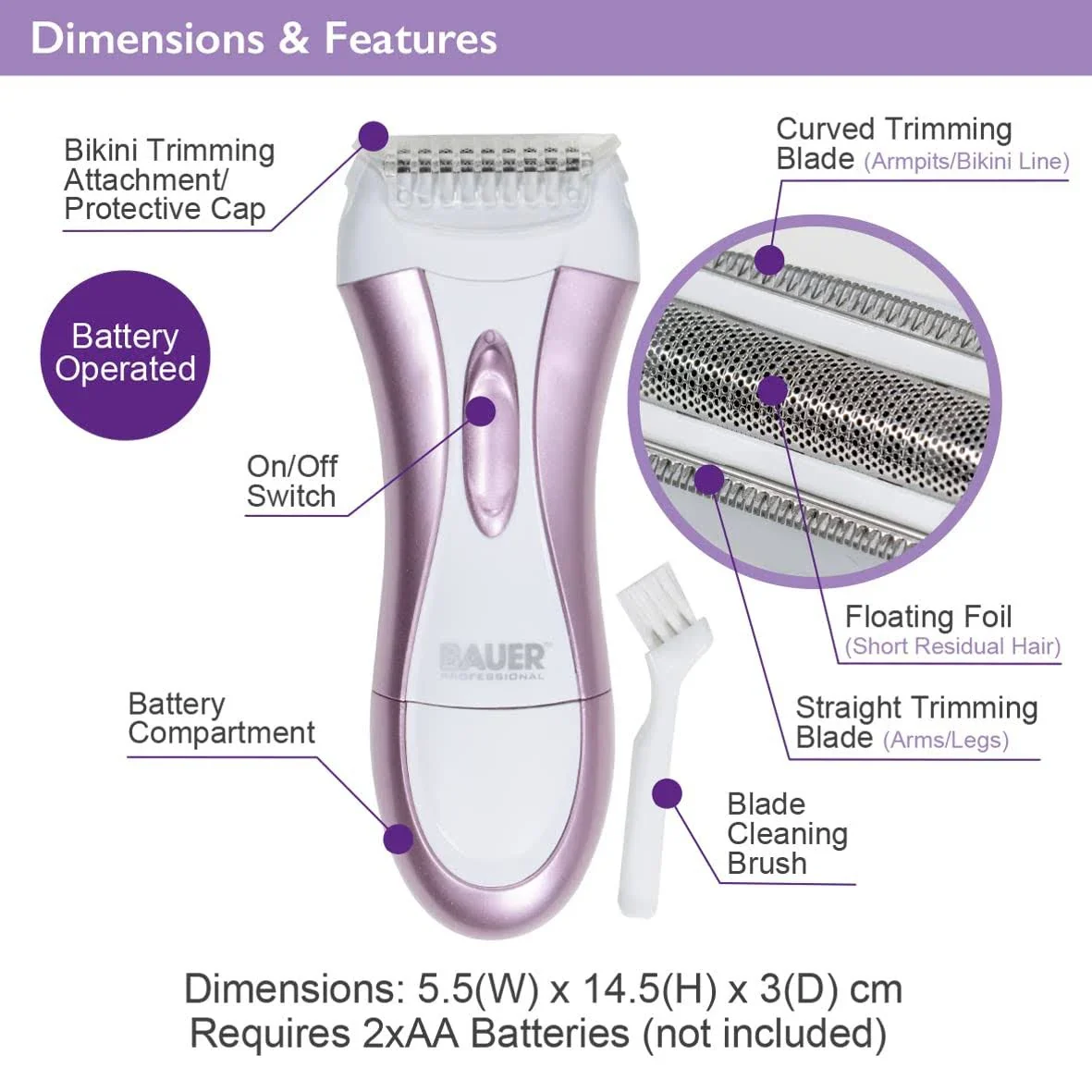 Bauer Soft & Smooth Lady Shaver - Image 4