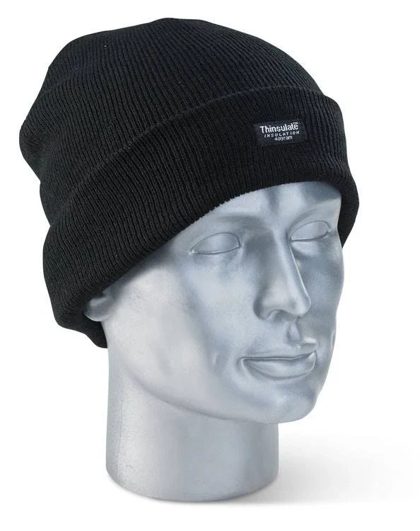 Beeswift THHBL Thinsulate Beenie Hat Black - Image 2