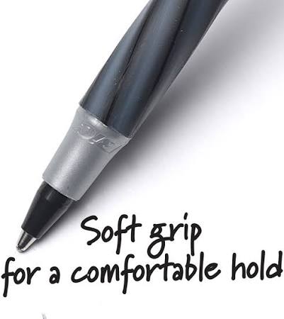 BIC Round Stic Grip Extra Comfort Ballpoint Pens - Image 4