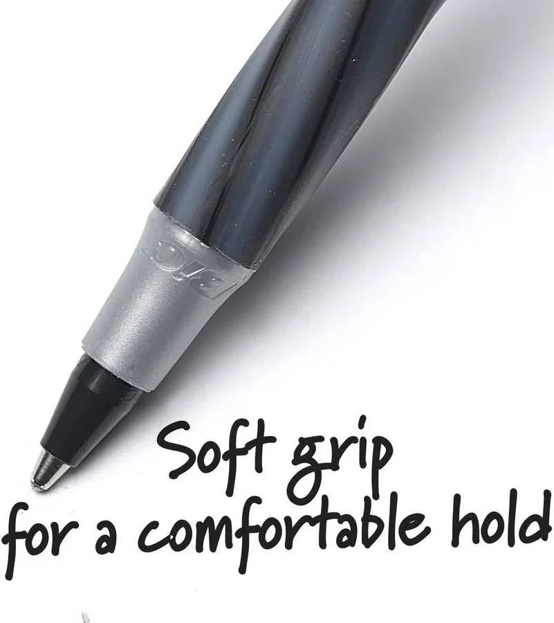 BIC Round Stic Grip Xtra Comfort Ballpoint Pens - Image 3