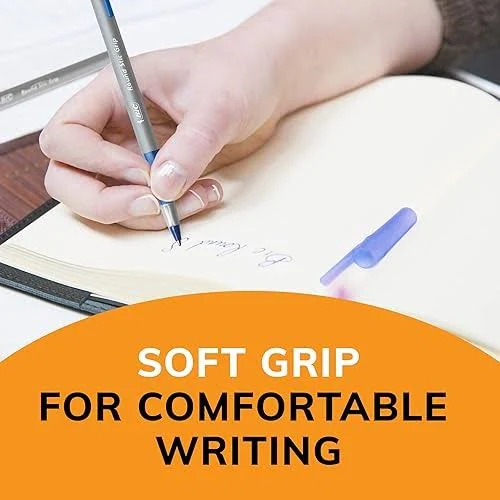 BIC Round Stic Grip Xtra Comfort Ballpoint Pens - Image 4