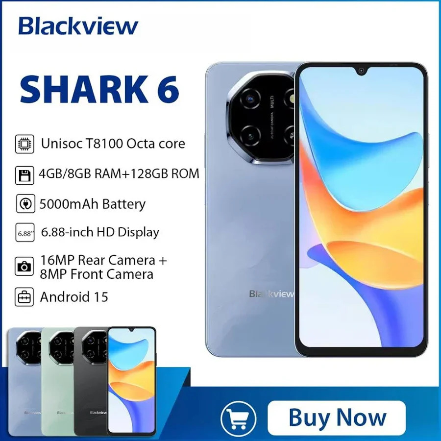 Blackview Shark 6 5g 128GB all network - Image 2