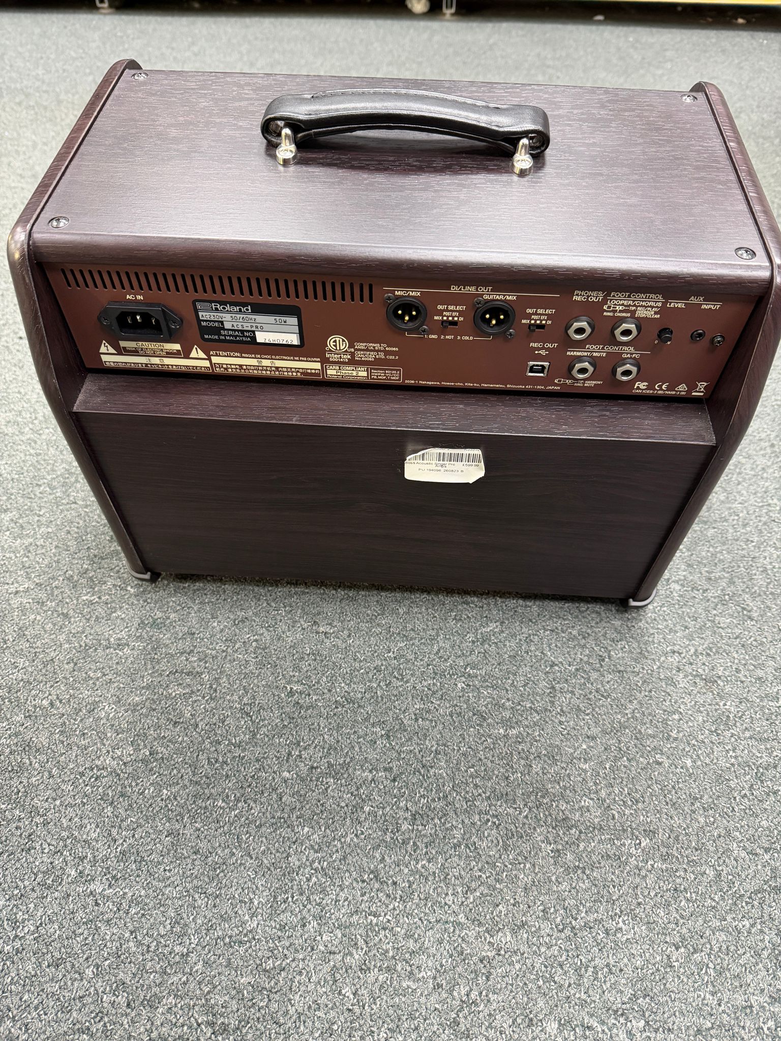 Boss ACS Acoustic Singer Pro with foot switch 50W - Image 2