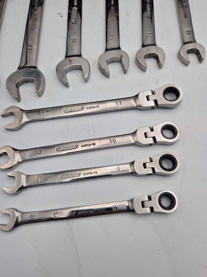 **DEAL** BOXO BX022-R2 12pc Flex-Head Ratcheting Spanner Set Metric EVA Foam Tray - Image 4