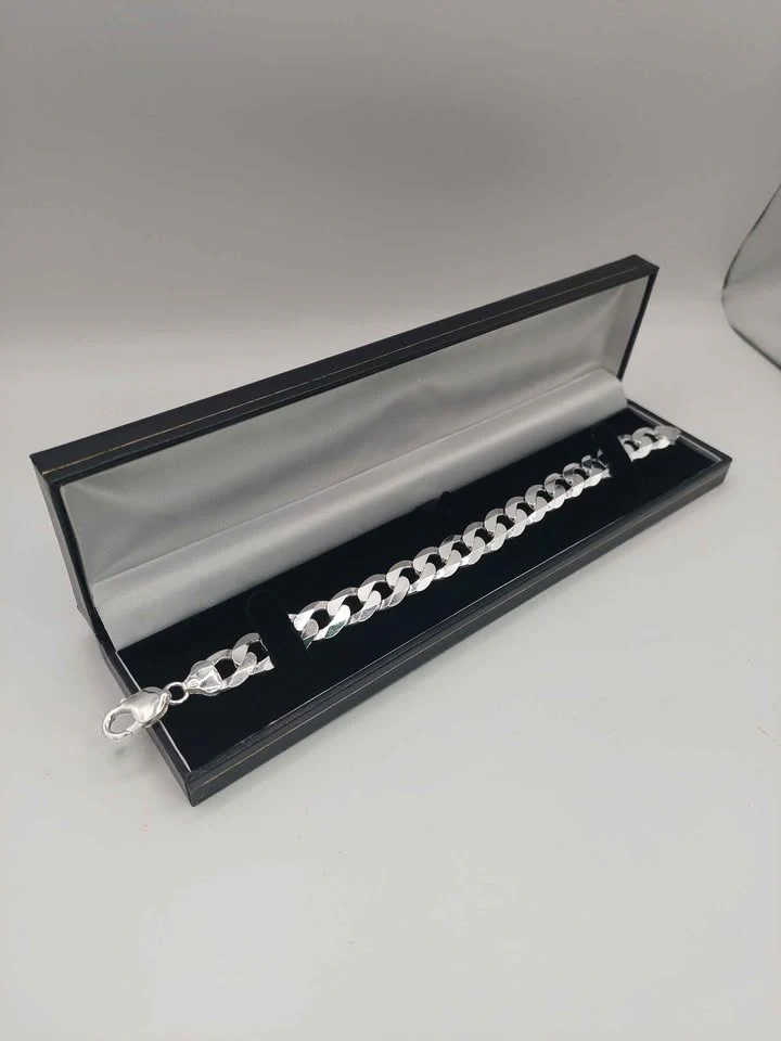 34.2G Silver Bracelet, 8" In Length ***BRAND NEW*** - Image 3