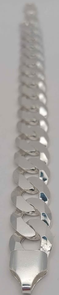 *BRAND NEW* 925 silver Curb Style Bracelet 47.28g 8.5" boxed hallmarked - Image 4