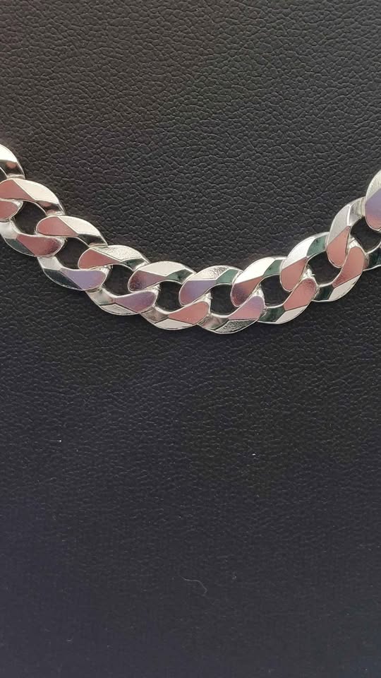 * BRAND NEW * 925 silver Curb Style Chain 53.34g 24" boxed full hallmarked - Image 4
