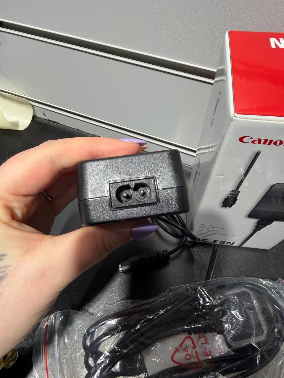 Canon AC-E6N AC Adapter (UK Plug & Mains Lead) - Image 3