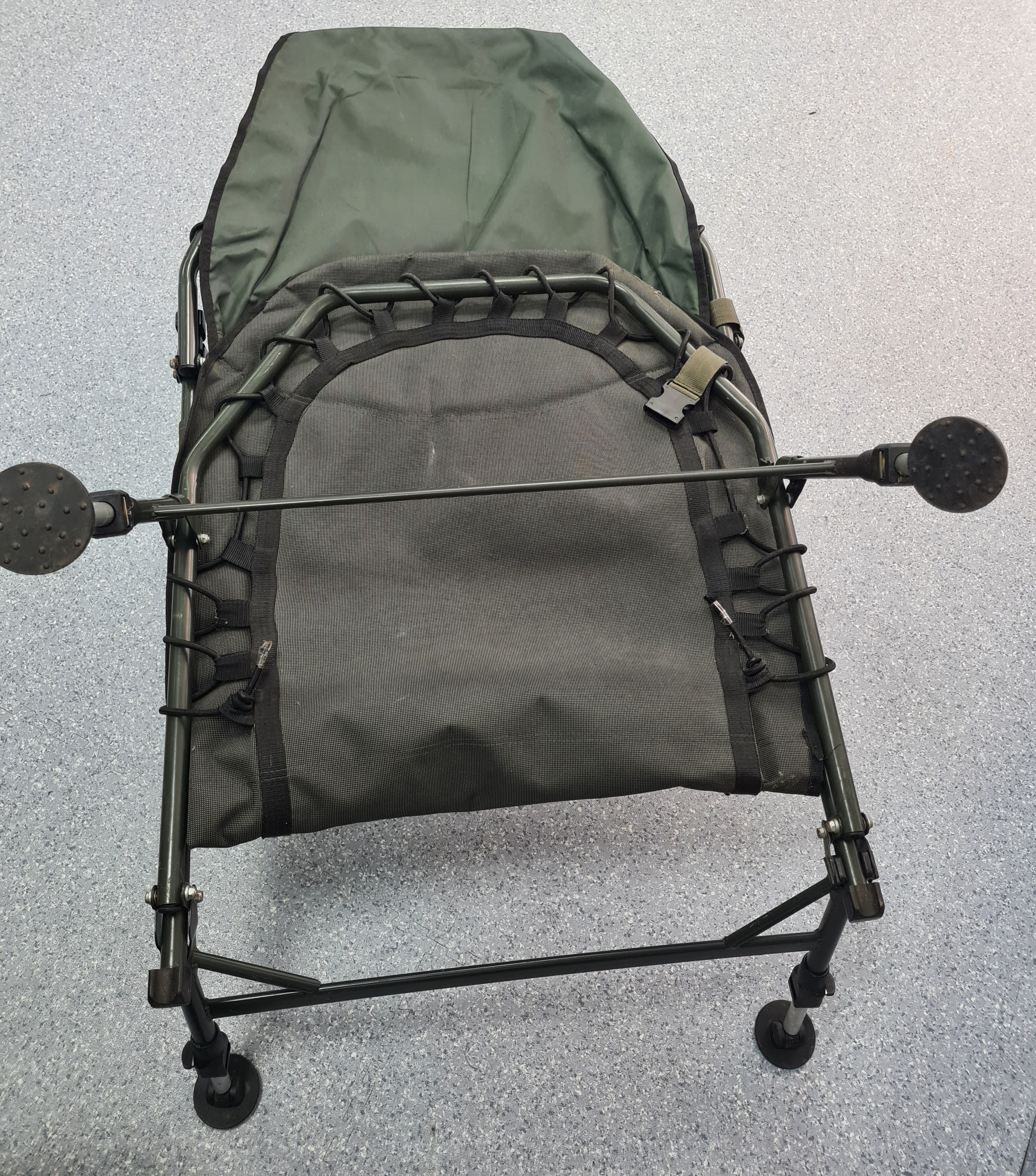 Carptrix Recliner Fishing Arm Chair With Adjustable Legs And Mud Feet, Sold As Seen